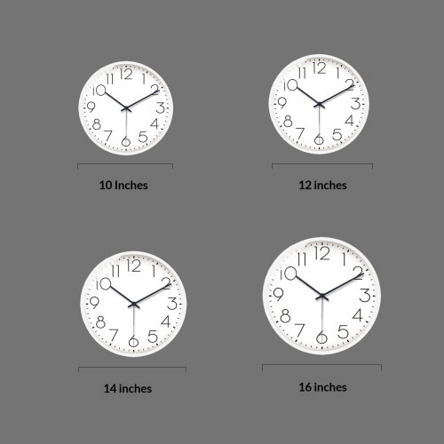 Minimalist White Wall Clock Silent Operation Battery Powered Versatile Design 1