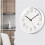 Minimalist White Wall Clock Silent Operation Battery Powered Versatile Design 7
