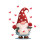 Valentine's Day Dwarf Static Cling Window Sticker, 5