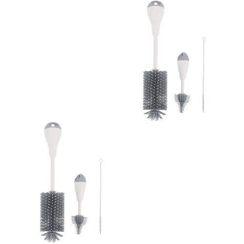 6Pièces Ensemble De Brosses Durables Grises Pour Mug 2