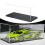 Modelbiludstillingskasse Udstillingsskab Akrylmateriale Transparent Sort Base til Samlerobjekter 7
