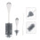 6Pièces Ensemble De Brosses Durables Grises Pour Mug 10