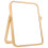Portable Vanity Mirrors Khaki Wood 1Pcs 5