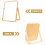Portable Vanity Mirrors Khaki Wood 1Pcs 6