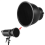 Diffusore riflettore standard da 7" con griglia a nido d'ape a 60 per flash da studio e speedlite con attacco Bowens - Nero 5
