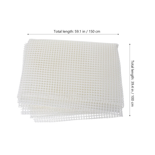 Blank Rug Hooking Mesh DIY Rug Making Tapestry Mesh Craft Sheet (White) 1