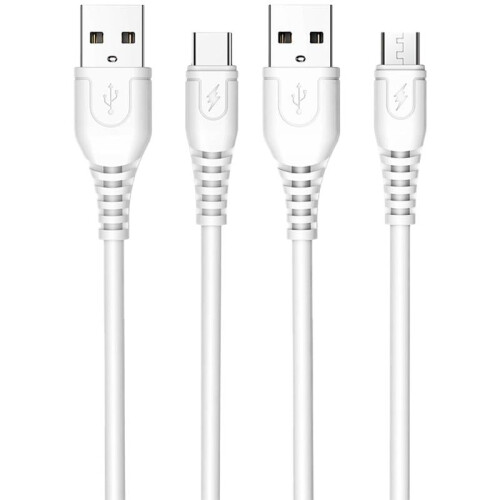 Cavo di ricarica USB 2.0 Micro USB e tipo C 120W 2
