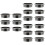 18Pièces Organisateurs De Câbles Nylon Noir Pour 6