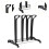 Boot Rack Organizer Boot Organizer Floor Standing Boot Rack Metal Accessory Boot 43cmx30cmx39cm 6