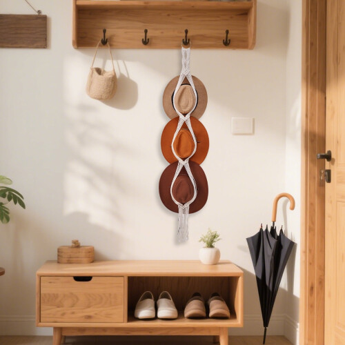 Essential for Storage Rope Hat Storage Rack Multi-layer Wall-mounted Storage Clips Hat Decoration 1