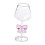 Vinglas i klart glas med rosettdesign 6