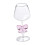 Vinglas i klart glas med rosettdesign 7