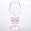 Vinglas i klart glas med rosettdesign 4