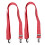 2pcs Mitten Clips Adjustable Elastic Glove Holders For Bright Colors Patterns Easy Installation 7