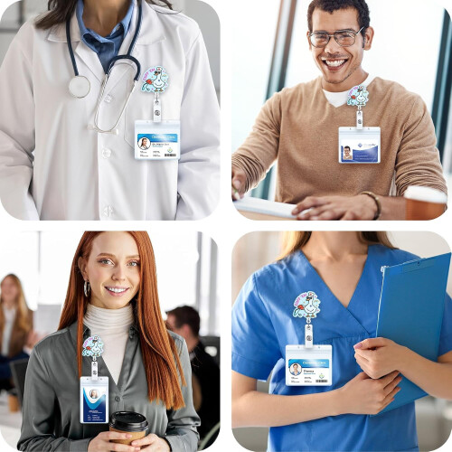 Porte-badge rétractable Goose Nurse (1 pièce) 1