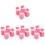 16Pièces Bottines En Caoutchouc Rose Pour Chats Protection 1