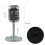 Vintage-style microphone prop with stand silver 3
