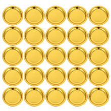 150Pièces Assiettes À Dessert Dorées Jetables Multi-Usage Pour