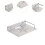 Wall Mount Projector Shelf Multifunctional Wall Support Wall Holder Storage Rack 28.5x24cm 6