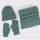 Strickset, 3-teilig: Mütze, Schal, Handschuhe für Erwachsene 2