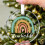 Ornement de Noël en cristal pour couples, 8 cm 8