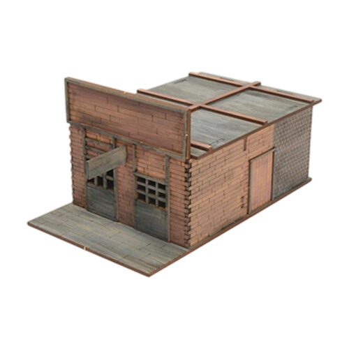 Μινιατούρα Μοντέλο Κτιρίου Ξύλινο Παζλ 3D Βάφεται Ατελείωτο Κιτ για Διάταξη 2