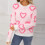 Maglione da donna con cuore, casual e oversize 3