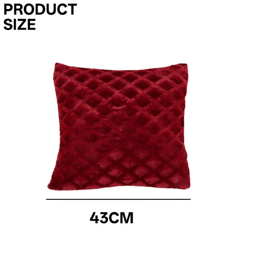 Sammetskudde 45x45 cm röd 1-pack 1