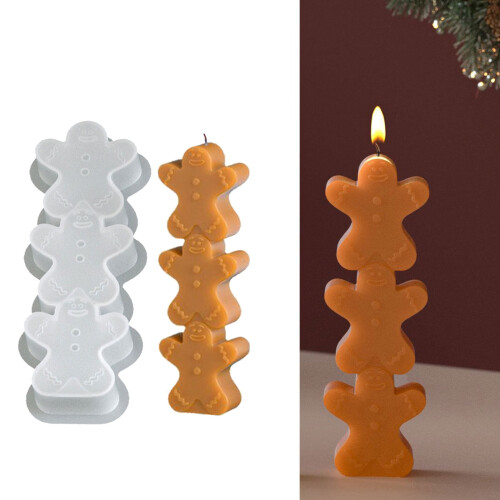 3er-Set Weihnachtsformen: Weihnachtsmann, Baum & Mann 1