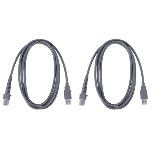 2x USB A Αρσενικό σε RJ45Καλώδιο 7Ft2M Σαρωτής Barcode LS4278LS2208 2208AP, 2x σειριακό καλώδιο σαρωτή 1