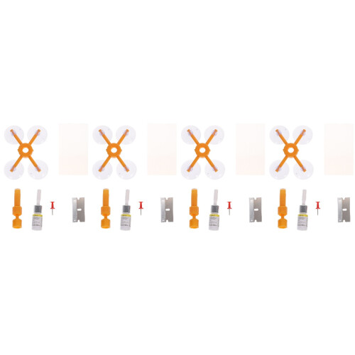 4Sets Auto Windshield Repair Kit Yellow for Long Crack and Chip Fix 2