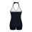 Plus size dame badedragttop med halterneck og aftagelig polstring 6