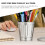 4pcs Countertop Waste Bin Iron Storage Jar for Office Use Back to School 3