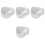 4Pièces Cache-Tête Transparent Chat Confortable Facile À 2