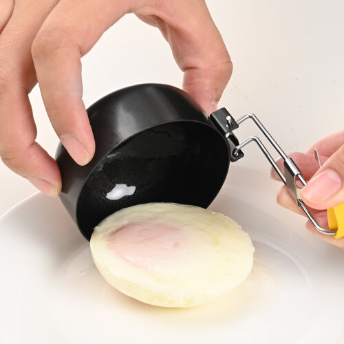 Foldable Hanging Egg Cooker Poached Egg Maker with Non-Stick Coating Kitchen Cooking Tool for Shaped Eggs and Efficient Breakfast Preparation 2