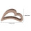 Hartvormige haarklemmen, plastic, 3 stuks 2