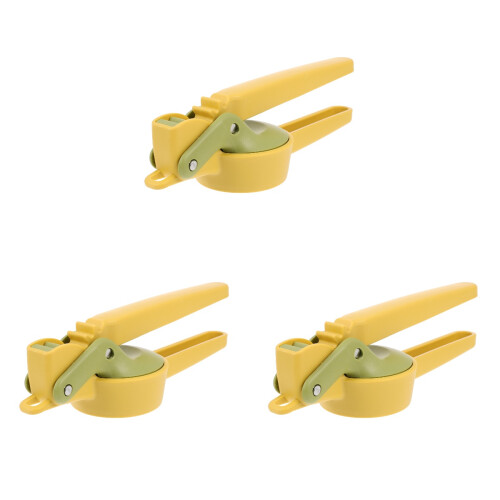 3Pcs Portable Egg Yellow Stainless Steel Multi-Use Fruit Cutter 1