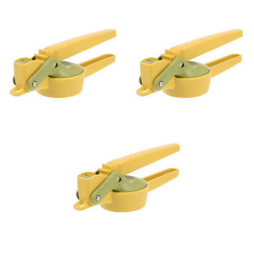 3Pcs Portable Egg Yellow Stainless Steel Multi-Use Fruit Cutter 2