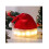 Weihnachtsmütze mit LED-Lichtern, weichem Plüsch-Kunstfell 6