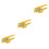 3Pcs Portable Egg Yellow Stainless Steel Multi-Use Fruit Cutter 4