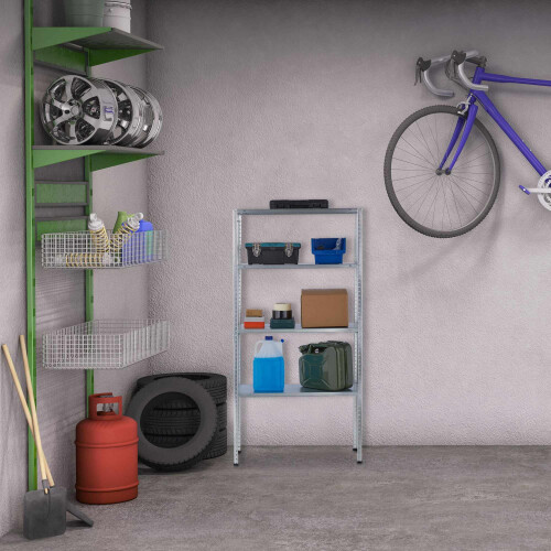 Storage shelf with 4 shelves 1