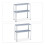 Storage shelf with 4 shelves 6