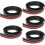 5Pièces Bande De Sol Flexible Noire Pour Carrelage Tapis 9