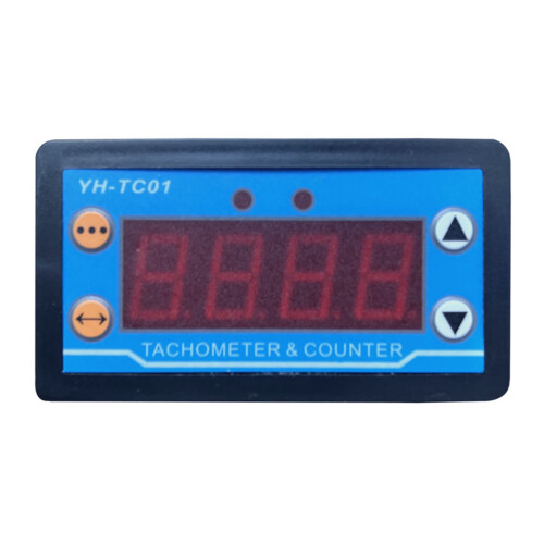 Tacómetro de 4 dígitos con sensor Hall DC9-24V 2