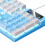 Wired Mechanical Gaming Keyboard USB LED Lighting Effects Comfortable Multimedia Blue White 4