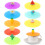 32Pièces Couvercles De Tasse Silicone Souples Design Ondulé 1