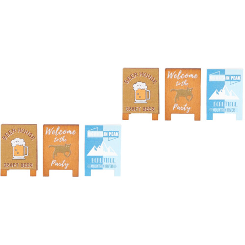 6Pièces Pince Note En Bois Colorée Pour Maison Et 2