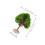 6Pcs Green Mini Fake Trees Plastic Model for Architectural Decor 3