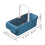 Feet Soaking Tub Rectangular Cleaning Bucket Durable Plastic Blue 1Pcs 2