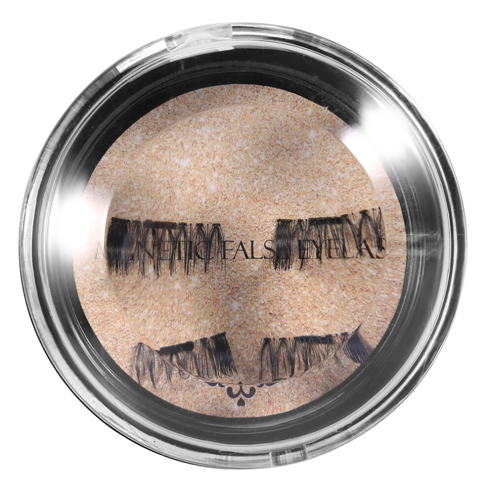 Natural Look Magnetic Eyelashes, Reusable Pressed Powder and Baked Shimmer Friendly Lashes, Glue Free Design with Anti Allergic Material, Handmade
